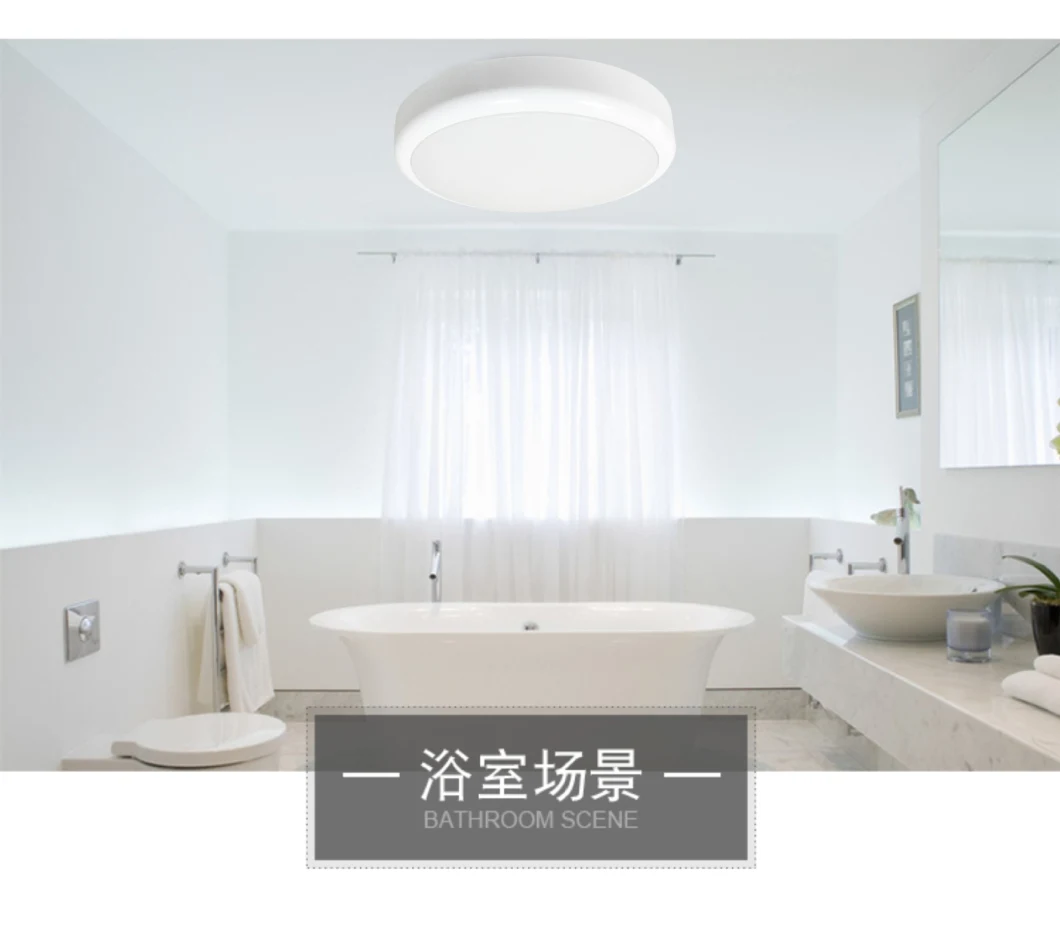 High Quality IP65 Ultra Slim LED Bulkhead with Microwave Sensor