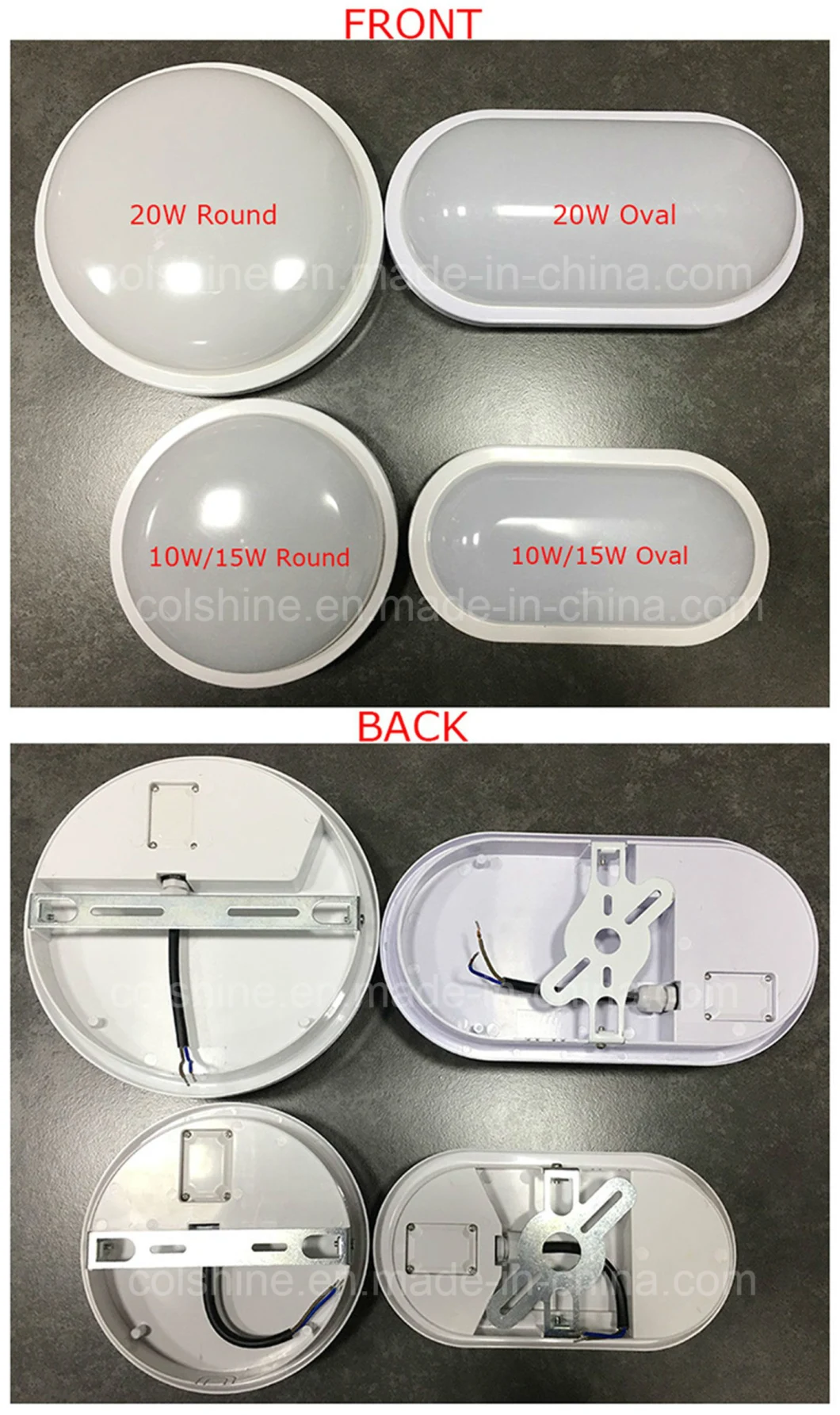 LED Bulkhead Light IP65 20W Round with Constant Current Driver