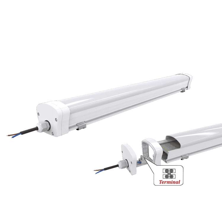 Vapor Tri Proof Linear LED Light IP65 Waterproof Batten Rechargeble