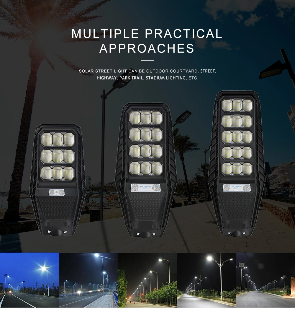 Outdoor Waterproof 100W 200W 300W All in One Solar System Street Light