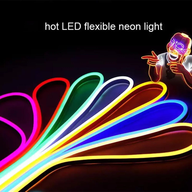 High Quality High Voltage No Glare IP65 Waterproof 220V 5W SMD2835 Cuttable Flexible Colorful LED Light Neon Strip