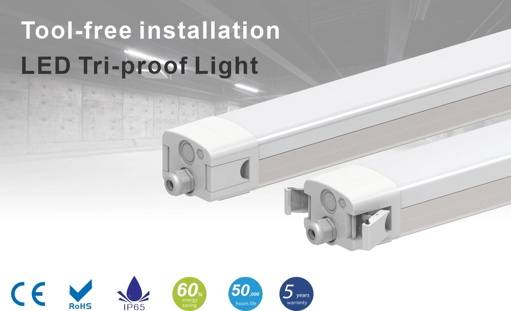 2FT 4FT 6FT 8FT IP65 LED Tube Light Replacment Vapor Tight Fixture