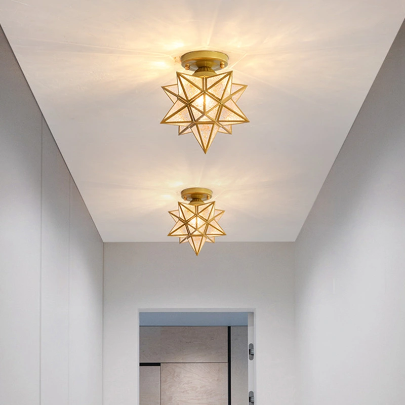 Diamond Star Shape Modern Roof Ceiling Lights Surface Mounted Home Indoor LED Ceiling Lamps