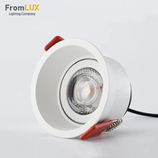 Plafonnier réglable encastré 6W/7W/10W/15W LED Downlight Fixture Deep Anti-Glare Spot Light