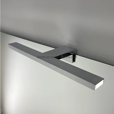 Surface chromée de luxe en aluminium 40 cm LED meubles de salle de bain armoire de salle de bain miroir avant lumière 220 V/110 V IP44 CE RoHS avec tactile